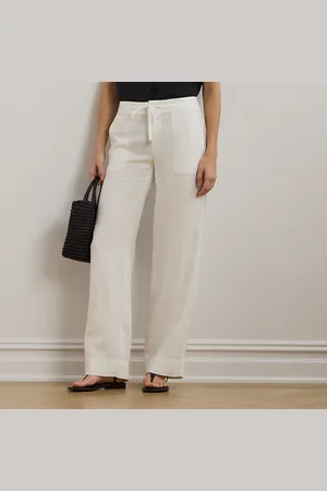 Ralph Lauren Linnen broek met wijde pijpen