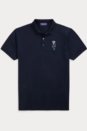 Ralph Lauren Custom slim Polo-shirt met Polo Bear