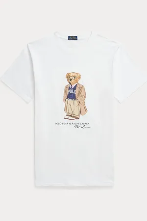 Ralph Lauren Grotere Maten - Jersey T-shirt met Polo Bear