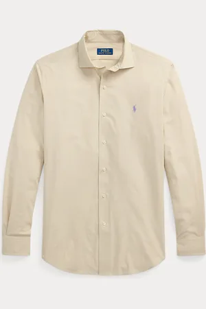 Ralph Lauren Custom fit geruit stretchpoplin overhemd