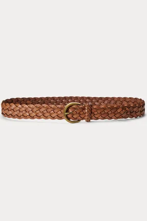 Ralph Lauren Gevlochten kalfsleren riem