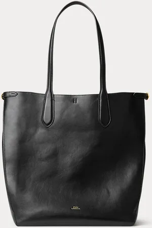 Ralph Lauren North-South leren Bellport draagtas