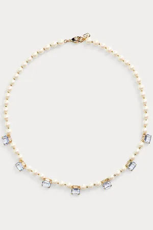 Ralph Lauren Vergulde ketting met imitatieparels