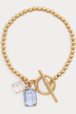 Ralph Lauren Vergulde flexibele armband met stenen