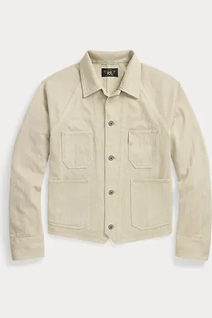 Ralph Lauren Gebreid keperstof jack met visgraat