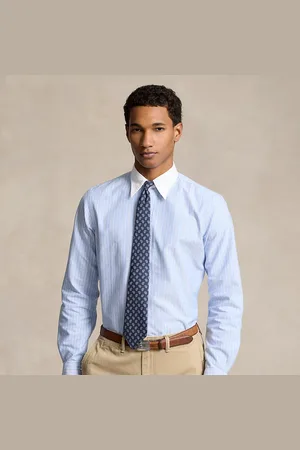 Ralph Lauren Classic fit gestreept Oxford overhemd