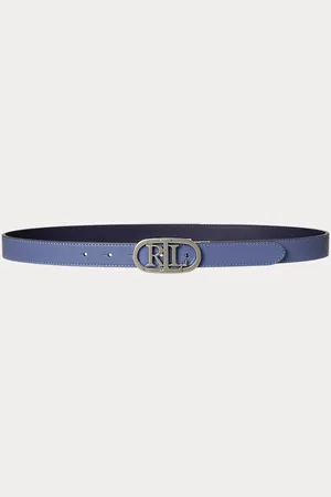 Ralph Lauren Smalle omkeerbare leren riem met logo