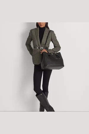 Ralph Lauren Marcy grote leren satchel