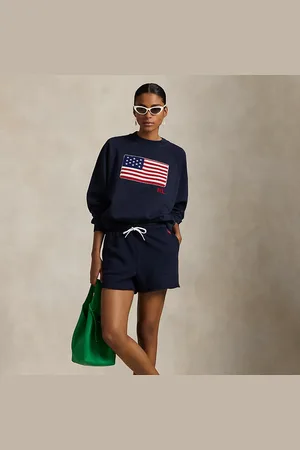 Ralph Lauren Fleece short met trekkoord