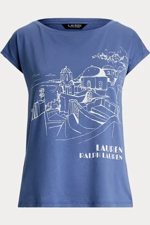 Ralph Lauren Katoenmix jersey T-shirt met afbeelding