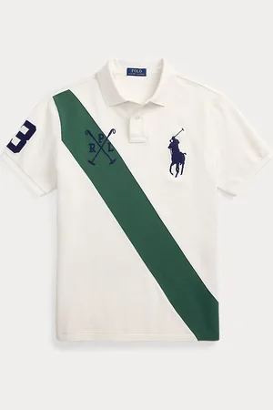 Ralph Lauren Custom slim mesh Polo-shirt met Big Pony