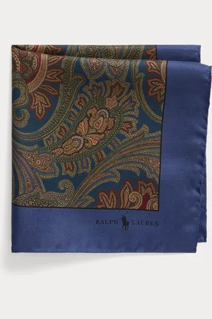 Ralph Lauren Zijden pochet met paisleyprint