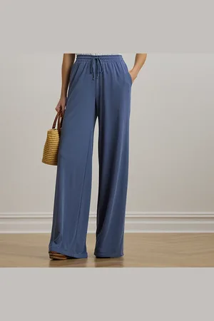 Ralph Lauren Stretch jersey broek met wijde pijp