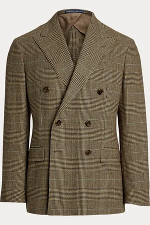 Ralph Lauren Polo tailored colbert met Glen-ruit