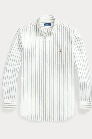 Ralph Lauren Custom fit gestreept Oxford overhemd