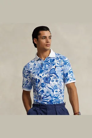 Ralph Lauren Classic fit gebloemd mesh Polo-shirt