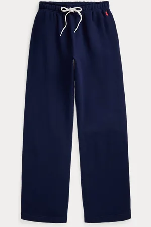 Ralph Lauren Fleece joggingbroek met wijde pijp
