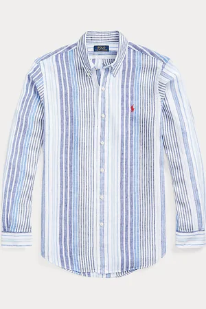 Ralph Lauren Classic fit gestreept linnen overhemd