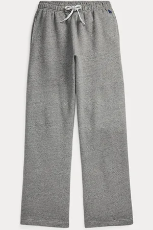 Ralph Lauren Fleece joggingbroek met wijde pijp