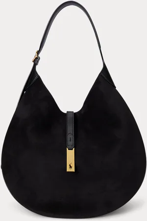 Ralph Lauren Suède Polo ID Large Shoulder tas