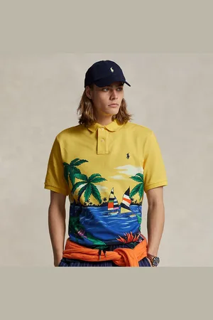Ralph Lauren Classic fit mesh Polo-shirt met print