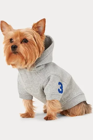 Ralph Lauren Fleece hoodie met Big Pony voor hond