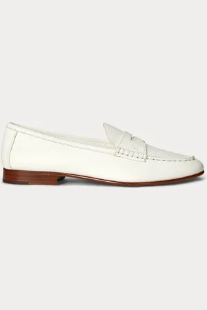 Ralph Lauren Gegranuleerd leren penny loafer