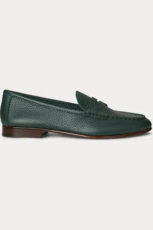 Ralph Lauren Gegranuleerd leren penny loafer