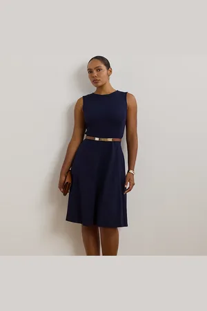 Ralph Lauren Plus Size - Mouwloze ponté jurk