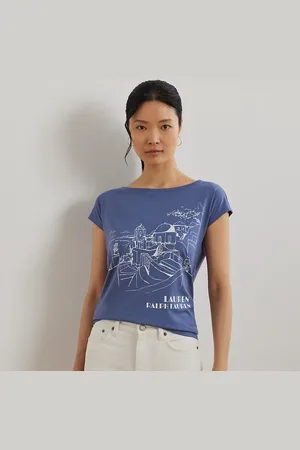 Ralph Lauren Katoenmix jersey T-shirt met afbeelding