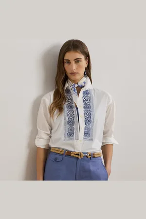 Ralph Lauren Katoenen overhemd met geo-borduursel