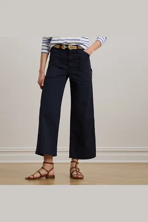 Ralph Lauren Cropped chino broek met wijde pijp