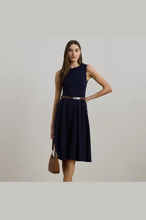 Ralph Lauren Mouwloze ponté jurk