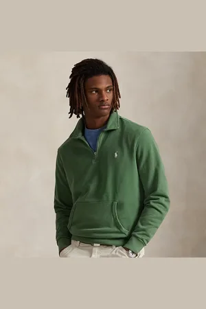 Ralph Lauren Loopback fleece sweatshirt met kwartrits