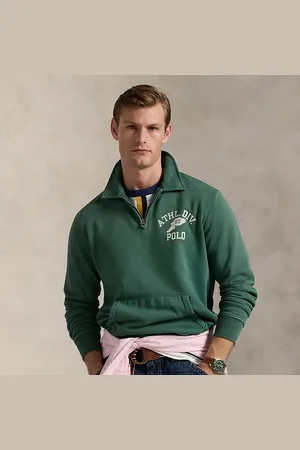 Ralph Lauren Fleece sweatshirt met kraag en graphic