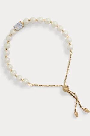 Ralph Lauren Armband met imitatieparels en steentje