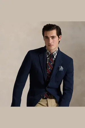 Ralph Lauren Tailored fit keperstof Polo colbert
