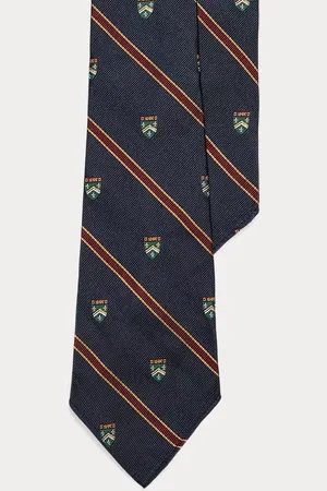 Ralph Lauren Vintage zijden repp stropdas