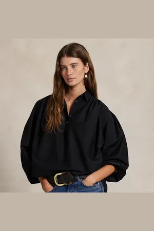 Ralph Lauren Geplooid katoenen-zijden overhemd