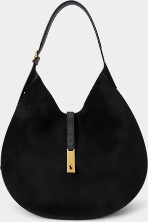 Ralph Lauren Suède Polo ID Large Shoulder tas