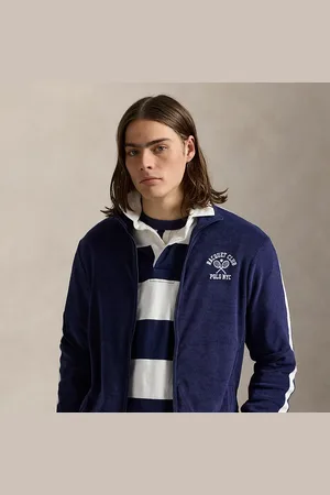 Ralph Lauren Geborduurd terry trainingsjack