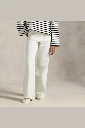 Ralph Lauren Denim matrozenbroek met wijde pijp