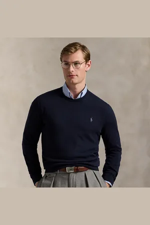 Ralph Lauren Katoen-kasjmier trui met ronde hals