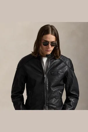 Ralph Lauren Leren caféracer jack