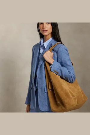 Ralph Lauren Grote suède Polo Play draagtas