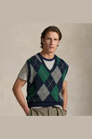 Ralph Lauren Big fit spencer met argylepatroon