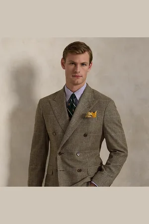 Ralph Lauren Polo tailored colbert met Glen-ruit