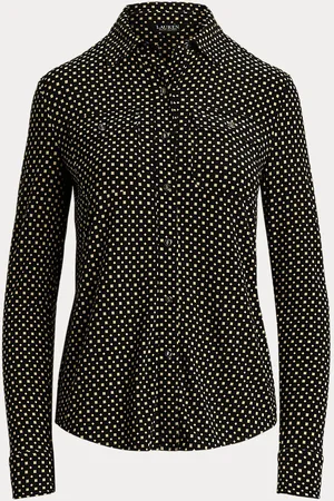 Ralph Lauren Slim fit jersey overhemd met geoprint
