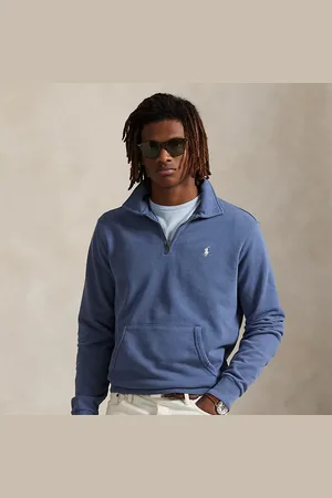 Ralph Lauren Loopback fleece sweatshirt met kwartrits