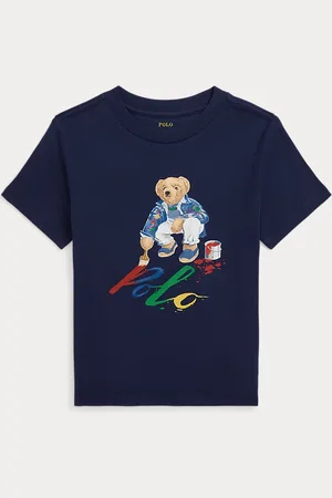 Ralph Lauren Katoenen jersey T-shirt met Polo Bear